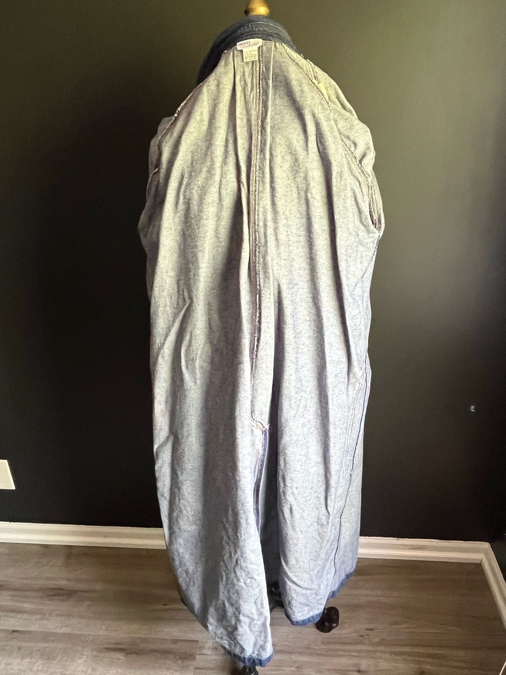 Rare 90s Avon Fashions Denim Trench Coat- Size M - Picture 16 of 16